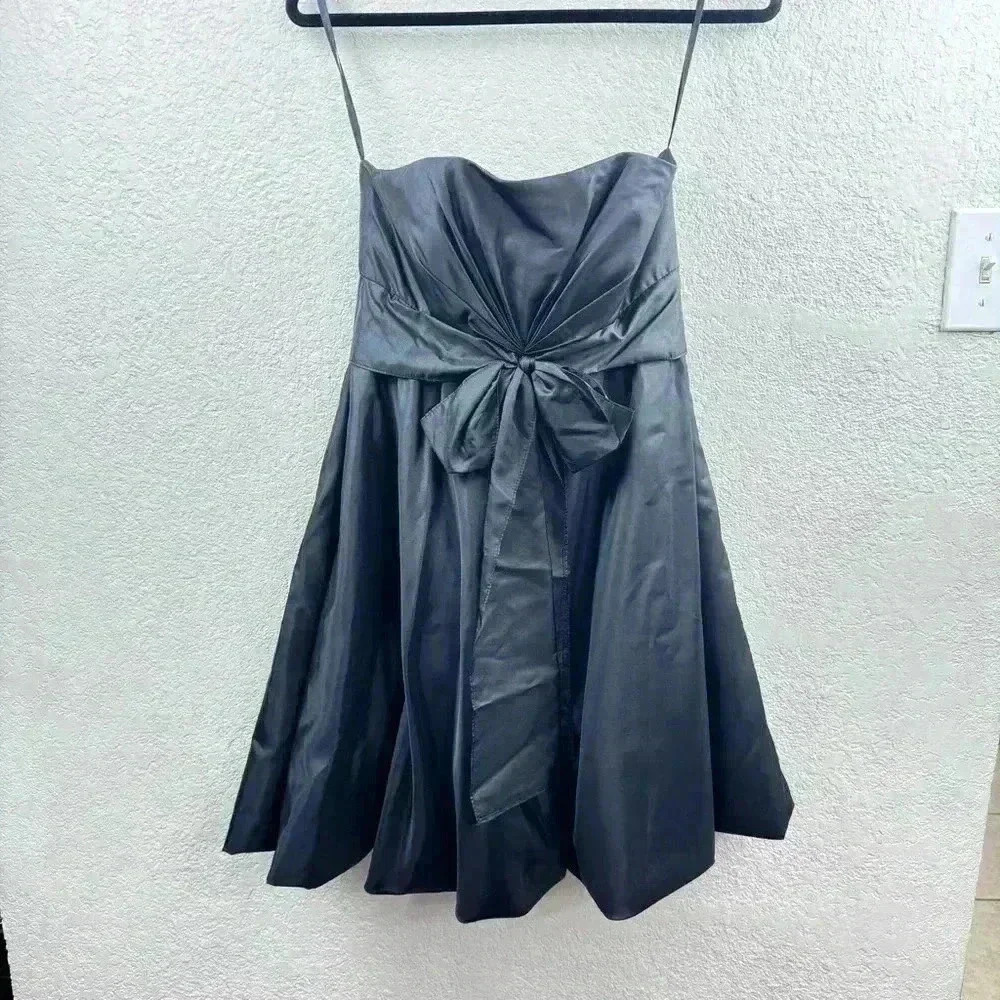 NWT WHBM Strapless Little Black Dress LBD Party Cocktail Dress Size 4
